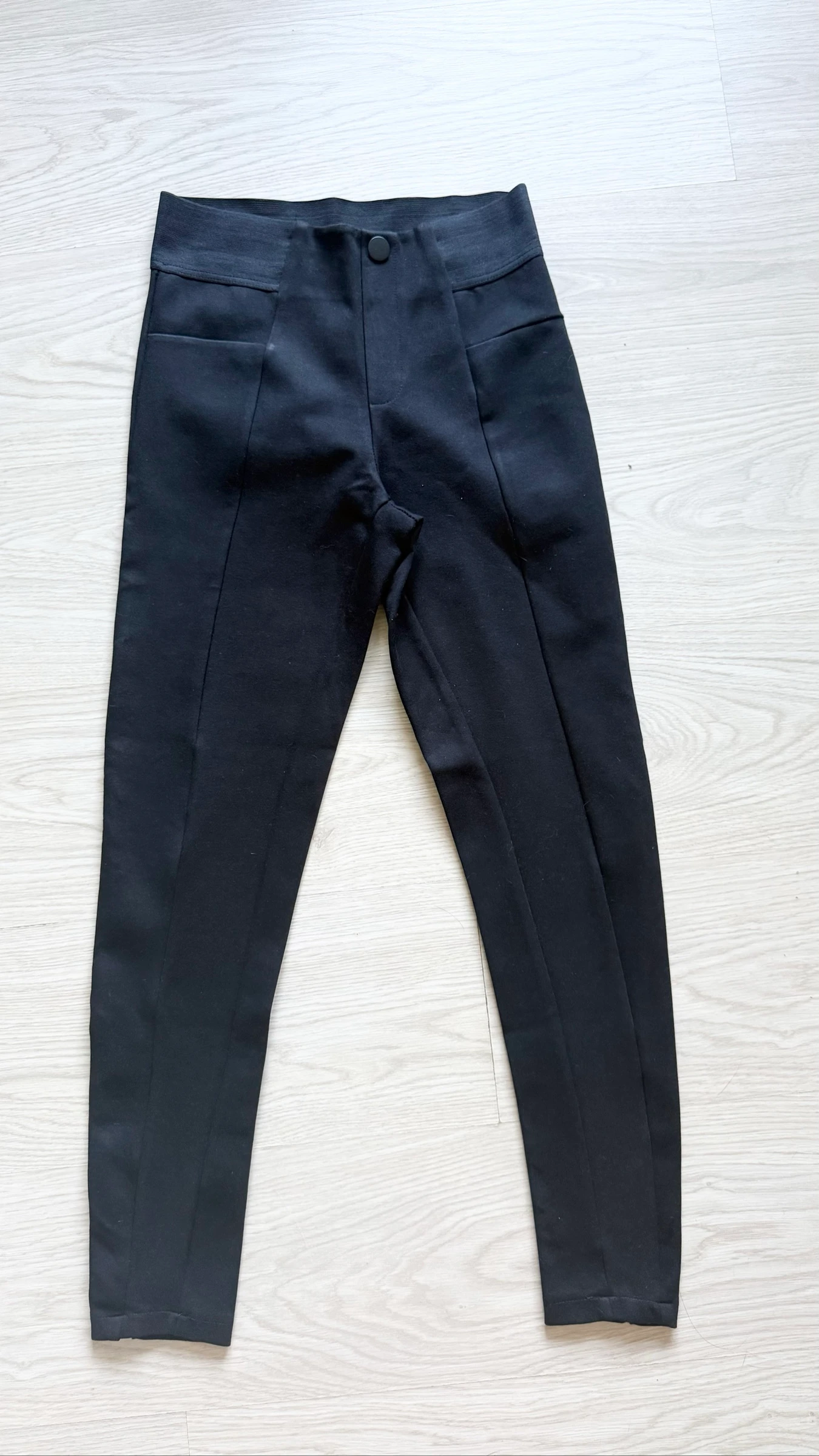 Black slim skinny trousers Gémo size 38 M – photo 6